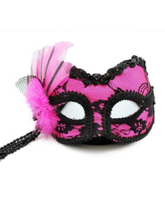Pink and Black Mask