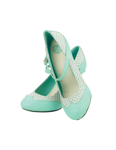 Bombshell heel Mint with Diamond Overlay