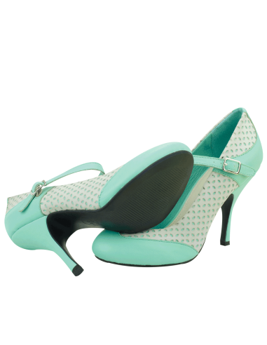 Bombshell heel Mint with Diamond Overlay