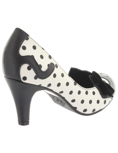 Kitty Anti Pop Heel weiss/schwarz...