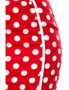 SKIRT BOMBSHELL POLKA DOT RED 2