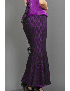 ALICE SKIRT - PURPLE/BLACK...