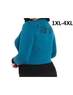 BLUE FLOWER CARDIGAN - plus... 2