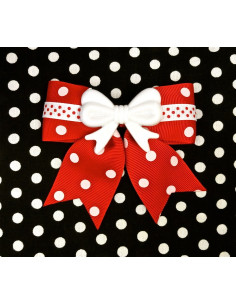 LOVELY BOW DOT RED