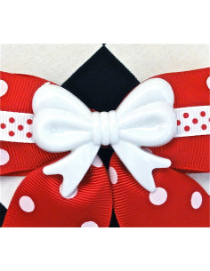 LOVELY BOW DOT RED 2