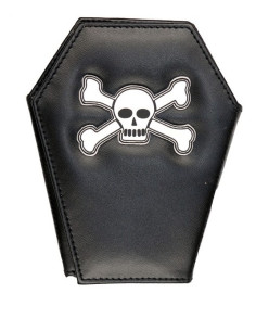 Totenkopf Sarg Geldbörse