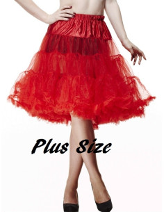 Petticoat lang - RED plus size