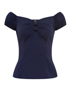 Dolores Top dunkel blau 2