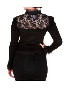 Black Lace Rose Cardigan 2