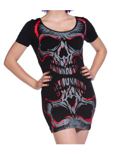 Red Mirror Skull Dress