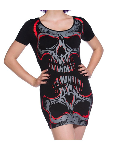 Red Mirror Skull Dress