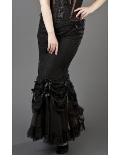 Vanity long skirt black