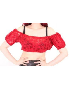 Elite Goth Gypsy Top - Red