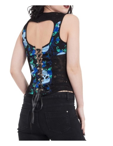 Blue Skull Corset