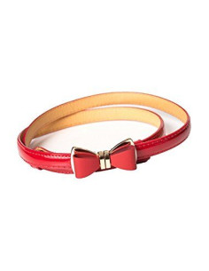 Ocean Avenue Belt Red